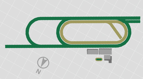 新潟競馬場のコースマップ